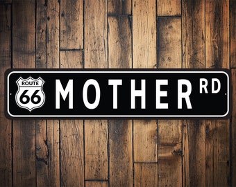 Señal de la Ruta 66, Ruta 66 DR, Señal de calle, Decoración de garaje para papá, Decoración para garaje, Letrero de metal personalizado, Letrero de metal de la Ruta 66
