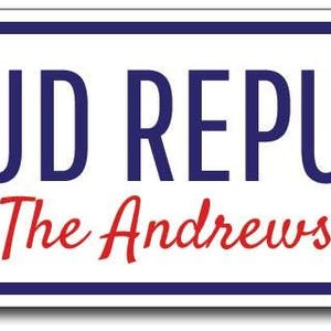 Republican Family Sign, Politics Sign, Democrat Gift, Political Humor Sign, Donkey Party Sign, Elephant Decor, Republican - Quality Aluminum image 2
