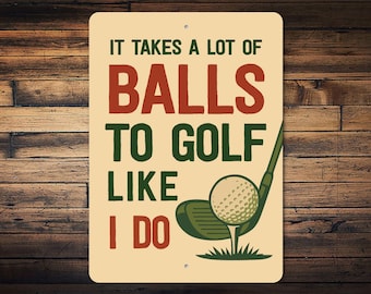 Letrero de golf "Como yo", Letrero divertido de golf, Letrero de pared con humor sobre golf, Regalos para golfistas, Letrero para bar de golf, Regalos para papás golfistas, Decoración de oficina de golf - Letrero de golf de metal