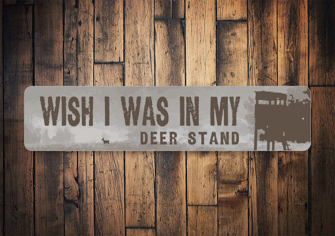 Deer Rack Sign Vintage Deer Stand Sign, Deer Stand Sign, Gift for Deer Hunter, Hunting ...