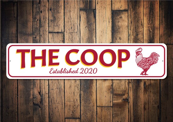 The Coop Sign the Chicken Coop Sign Chicken Lovers Farming | Etsy