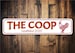 The Coop Sign, The Chicken Coop Sign, Chicken Lovers, Farming Coop Sign, Chickens House, Sign For Chicken Coops- Quality Aluminum Signs 