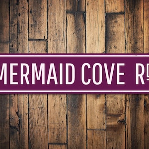 Sea Blue Mermaid Cove Metal Sign Rustic Coastal Home Beach House Bar Wall Decor Sea Blue Mermaid Cove Metal Sign Rustic Coastal Home Beach House Bar Wall Decor