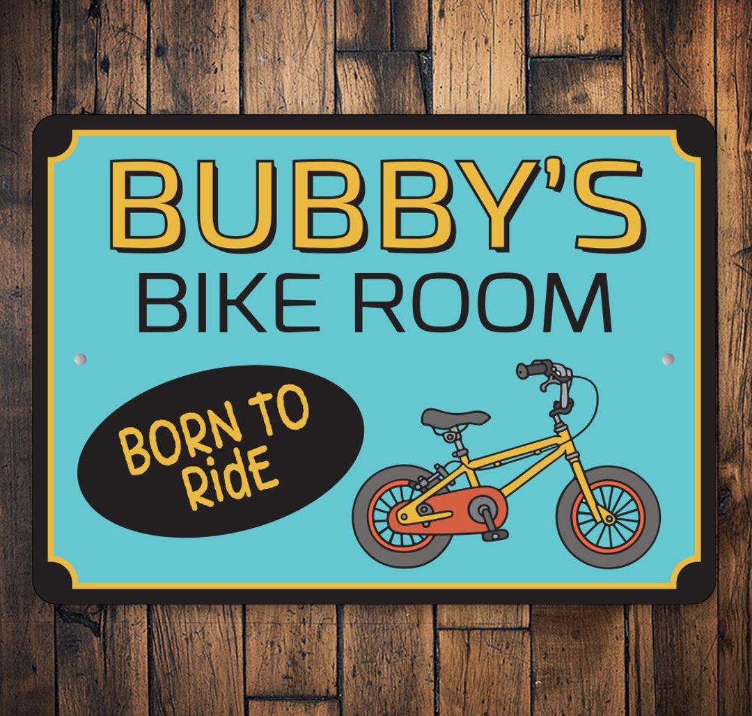Bike Room Sign, Bike Sign, Bike Lover Gift, Decor for Biker, Kid Bike ...