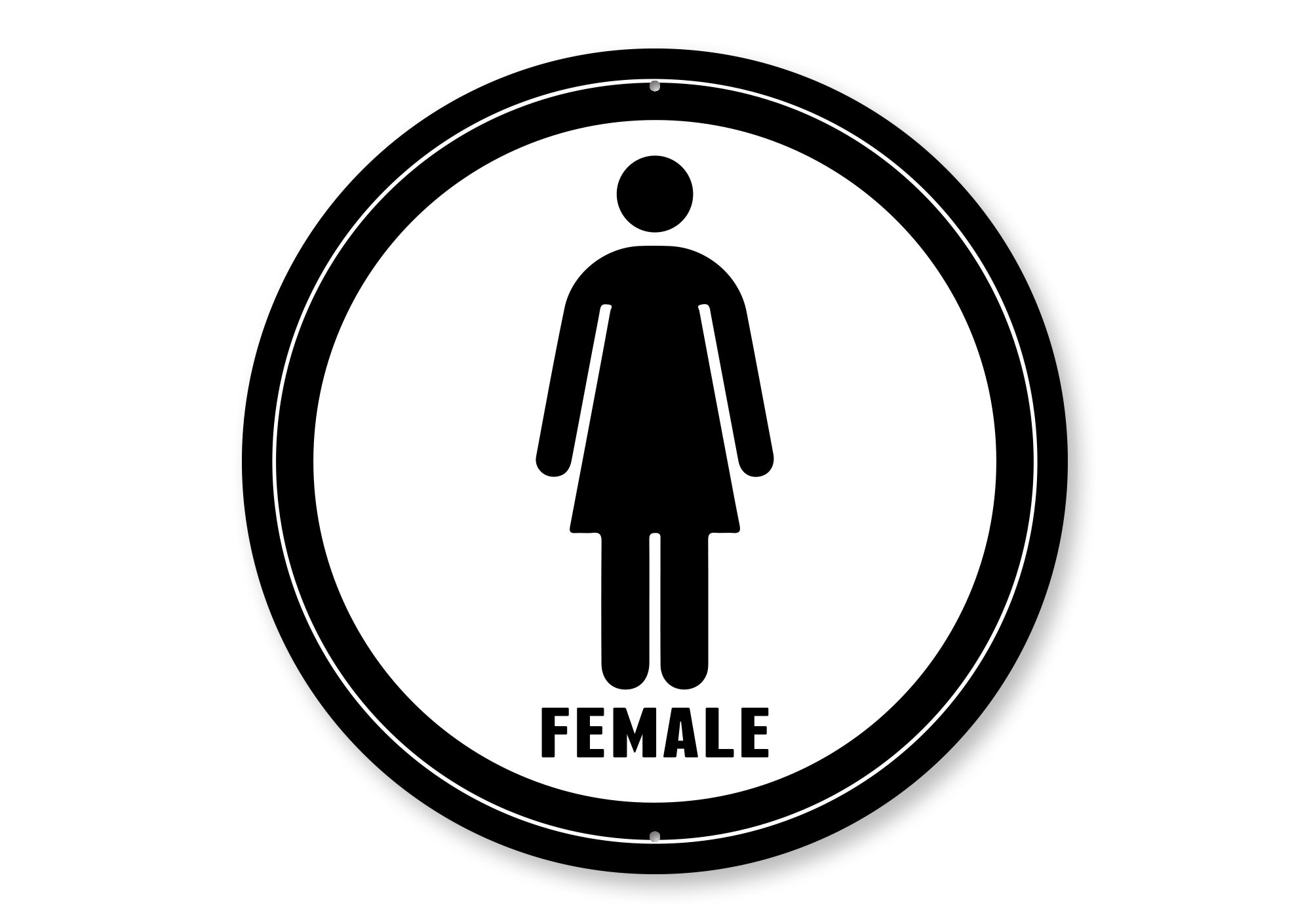 Female Bathroom Sign Female Bathroom Female Bathroom Etsy