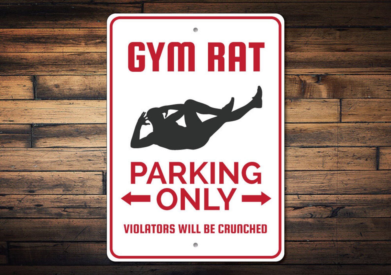 Gym Rat Parking Sign Gym Rat Gift Gym Rat Decor Gym Rat Etsy UK