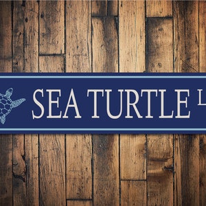 Sea Turtle, Turtle Sign, Sea Animals, Ocean Life, Beach Lover, Coastal Beach, Beach Decor, Home Decor Sign  - Quality Aluminum Decorations