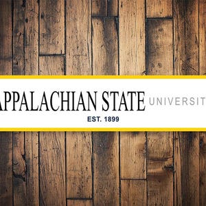 Appalachian State University, App State Decor, College Wall Decor, App State Alumni, Appalachian Fan, Mountaineers Gift - Quality Metal Sign