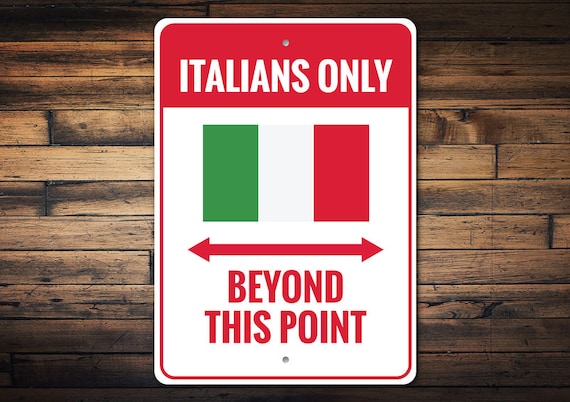 Rome Street Sign Reproduction Aluminium Sign Personalised Italian Street Sign