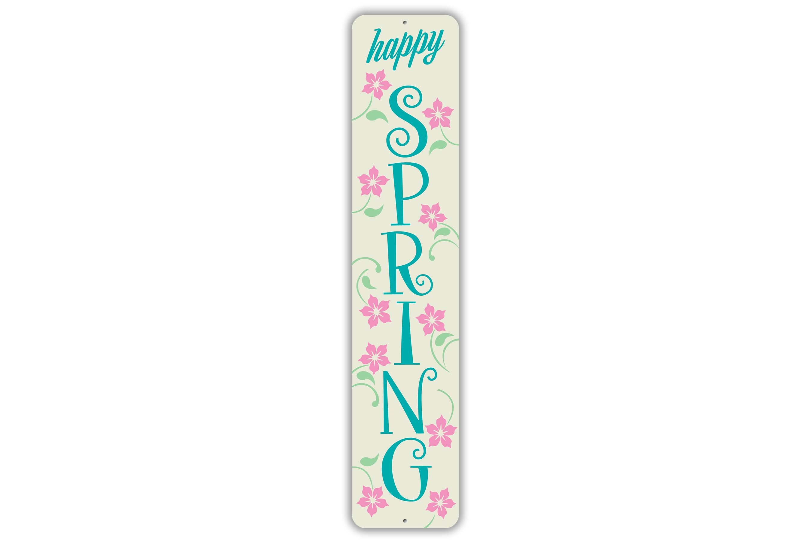 Happy Spring Sign, Spring Porch Sign, Farmhouse Decor, Front Door Sign ...