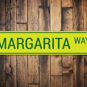 Margarita Way Sign, Custom Beach Street Sign, Ocean Lover Gift, Beach House Decor, Metal Sea Home Decoration - Quality Aluminum Sign Decor