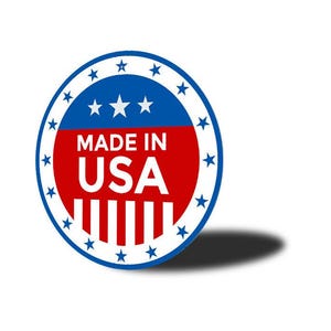 Made In USA Sign, Made in USA, Proudly Made In USA, Sign For Shop, American Made Product, American Made Sign, Usa Made, Usa Sign- Metal Sign image 4