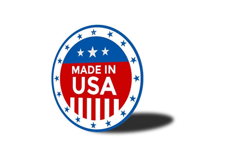 Made In USA Sign, Made in USA, Proudly Made In USA, Sign For Shop, American Made Product, American Made Sign, Usa Made, Usa Sign- Metal Sign image 4