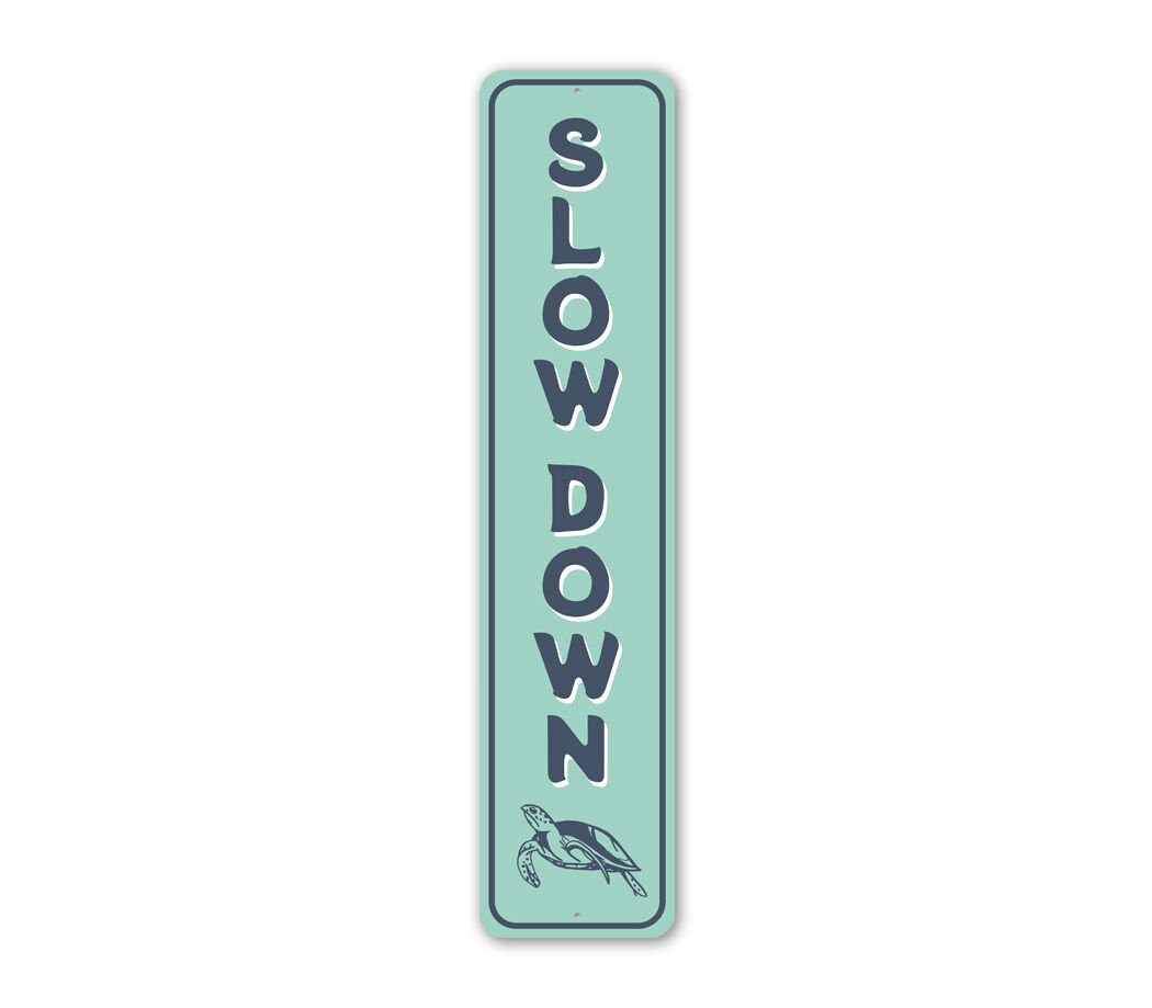 Slow Child Turtle Sign Slow Down Sign, Beach Sign, Turtle Beach Sign, Beach Lovers, Sign for ...