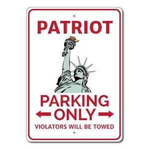 Plaque patriote, plaque patriote parking, décoration patriote des États-Unis, cadeau patriote, plaque Statue de la liberté, décoration liberté - plaques de stationnement en aluminium de qualité image 3