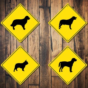 Custom Dog Crossing Sign, Personal Dog Crossing, Dog Breed Gift, Custom Dog Gift, Dog Lover, Dog Crossing, Custom Crossing Sign, Dog Signs