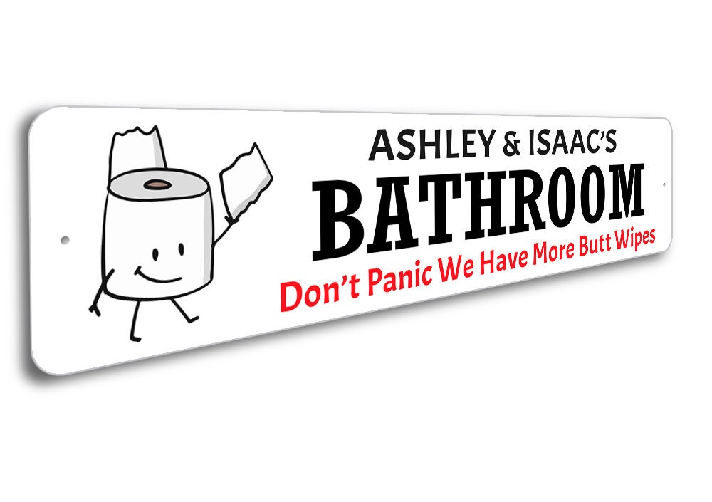 Custom Funny Bathroom Sign Funny Bathroom Decor Bathroom Etsy
