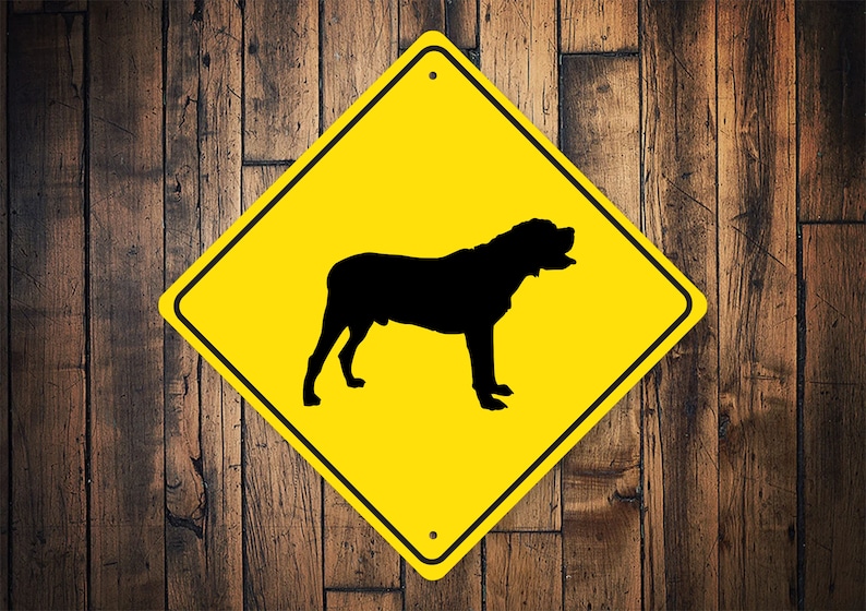 Mastiff Dog Sign, Big Dog Owner, Big Dog Decor, Funny Dog Sign, Mastiff ...