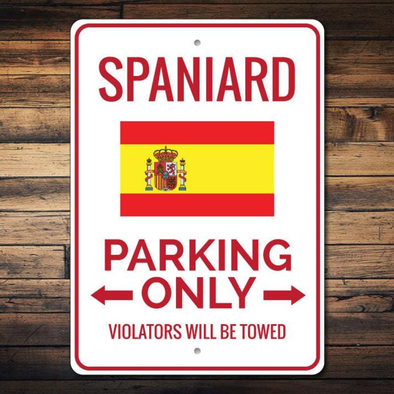 Spain. Sign Spanish No Parking Sign - Etsy