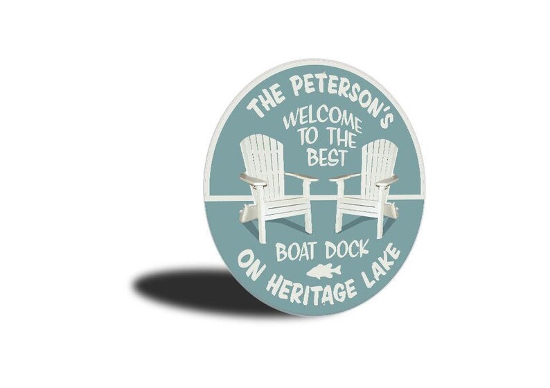Cartello personalizzato per molo del lago, regalo personalizzato per il lago, regalo per molo della barca, regalo per gli amanti del lago, cartello per la famiglia sul lago, regalo per la famiglia sul lago, proprietario del molo della barca, regalo per la nautica immagine 3