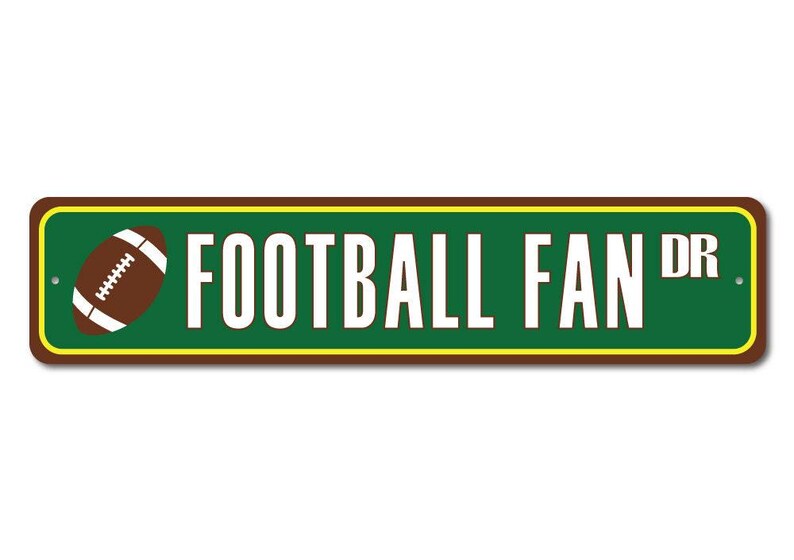 Football Fan, Football Lovers, Football Sign, Football Decor, Football Family, Football, Home Decor Sign - Quality Aluminum Decorations image 2