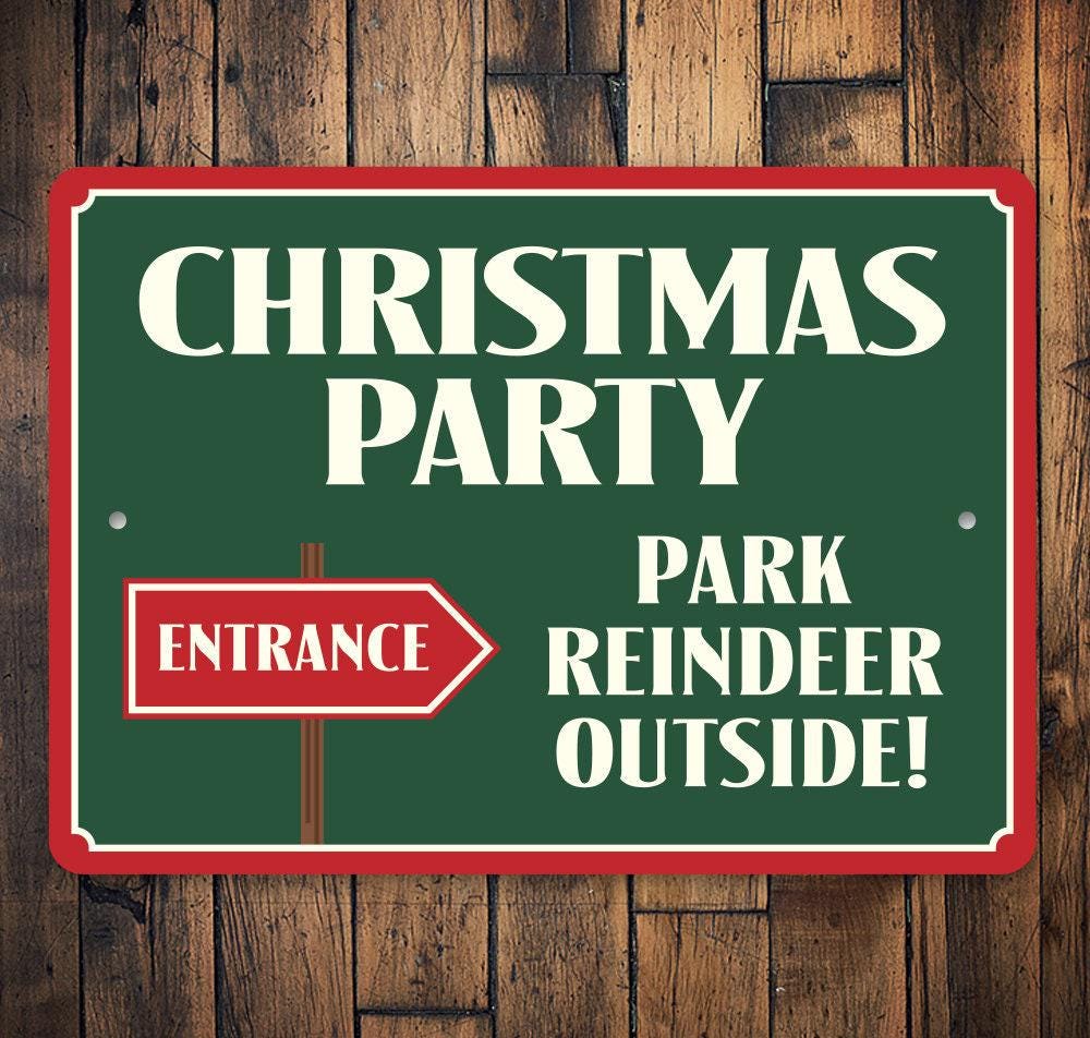 Christmas Party Entrance Sign, Christmas Party Decor, Christmas Party, Christmas Holiday, Holiday Sign Decor, Decor For Christmas, Sign Gift