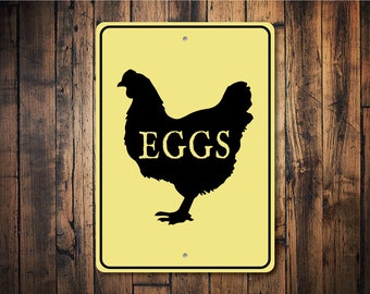 Chicken Egg Sign, Sign For Chicken Coop, Chicken Coops, Chicken Egg Decor, Chicken Sign, Farming Lover, Decor for Farm, Farm, Quality Metal