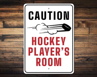 Hockey Player Room Sign, Hockey Lover Gift, Gift for Hockey