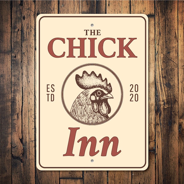 Chicken Inn, Chicken Lover Decor, Sign For Chickens, Chicken Homes, Chick, Chickens, Chicken Eggs, Chicken Coop, Coop Decor- Metal Car Signs