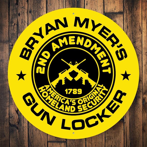 Custom Gun Room Sign, Metal Gun Room Sign, Metal Gun Decor, Custom Metal Gun Gift, Metal Gun Sign, Gun Supporter, 2nd Amendment Sign Decor