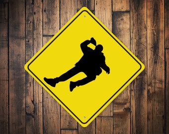 Drunk Person Sign, Caution Drunks Here, Drinking Caution Sign, Drunk Person Decor, Drinking Gift, Sign For Bar, Bars - Quality Metal Sign
