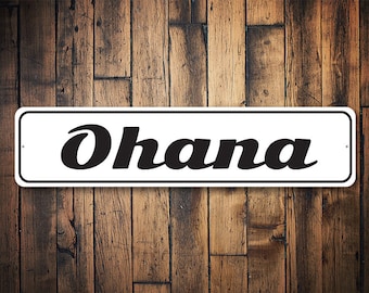 Ohana Sign, Custom Hawaii Sign, Ohana Decor, Ohana, Hawaii Family Sign, Family Decor, Family Lovers, Family- Quality Aluminum Pool House