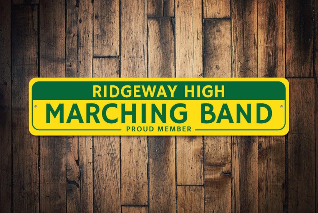 Band Marching Sign, Band Member Gift, Custom School Name Sign, Gift for ...