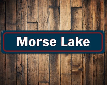 Lake Sign, Custom Lake Name Sign, Lake House Decor, Lake Decor, Metal Lake Sign, Personalized Lake House Sign - Quality Aluminum Lake Signs