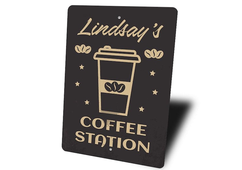 Coffee Station Sign, Custom Coffee Station, Coffee Room Sign, Coffee Making Gift, Coffee Mom Gift, Wall Coffee Gift, Custom Coffee Sign image 4