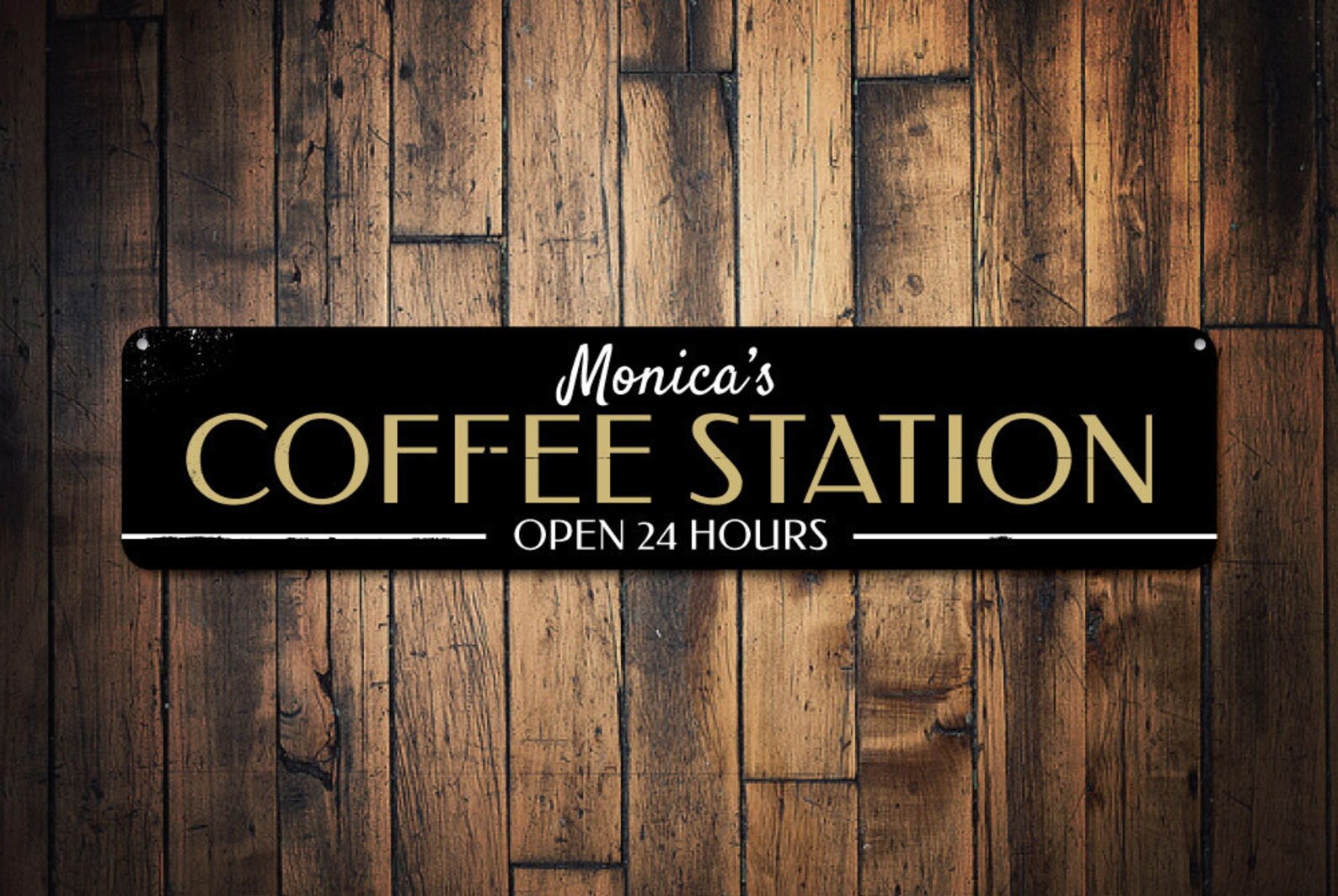 Coffee Station Sign Decor Open 24 Hours Sign Java Kitchen Etsy