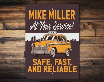 Taxi Driving Gift, Taxi Driver Decor, Taxi Driving Sign, Taxi Decor, Taxi Room Decor, Taxi Sign, Taxi Driver Birthday, Taxi Driver New York