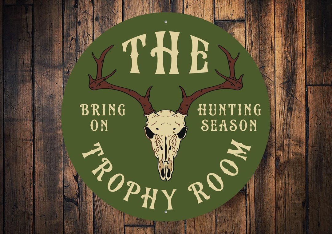 Hunting Raffle Sign Trophy Hunting Sign, Trophy Room for Hunting, Hunting Room, Dads Man ...