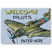 Welcome Pilots Sign, Pilot Home Decor, Kid Plane Sign, Plane Lover, Hangar Sign, Dad Pilot ...