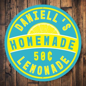Homemade Lemonade Sign, Homemade Kitchen Sign, Decor For Lemonade, Kids Lemonade Stand, Decor For Lemonade Stand, Kids Lemonade Company