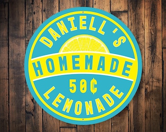 Homemade Lemonade Sign, Homemade Kitchen Sign, Decor For Lemonade, Kids Lemonade Stand, Decor For Lemonade Stand, Kids Lemonade Company