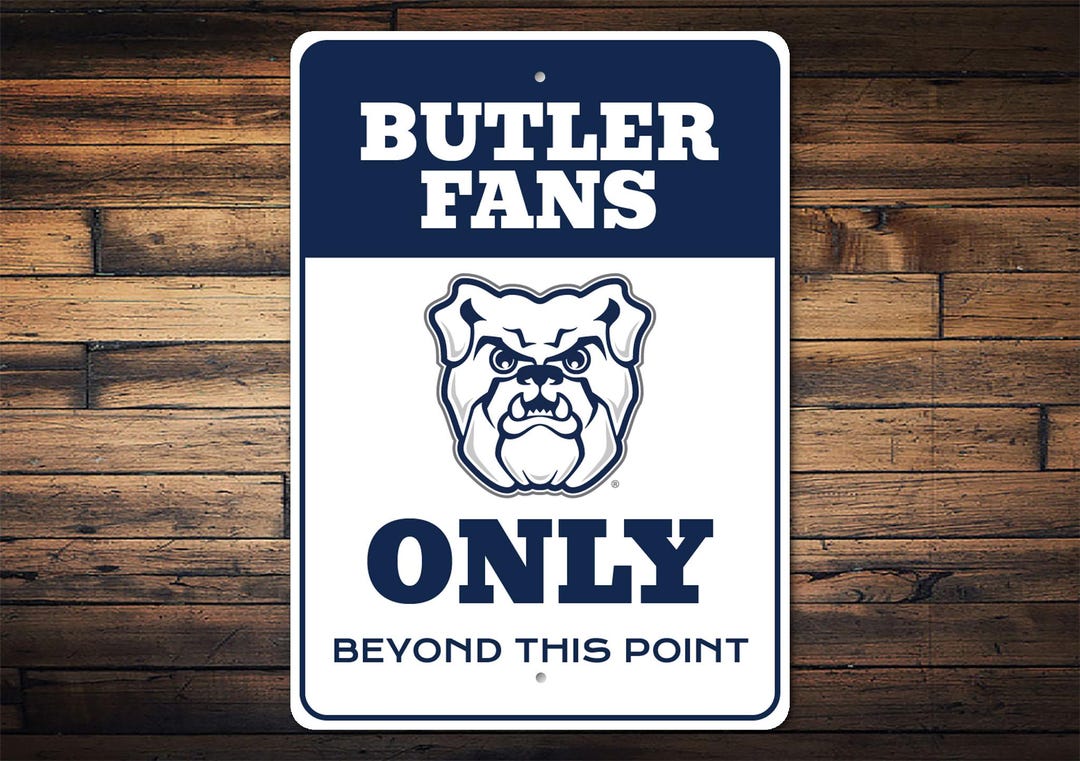 M Fans Only Sign Butler Fans Only Sign, Butler Bulldogs Gift, Butler University, Fan ...