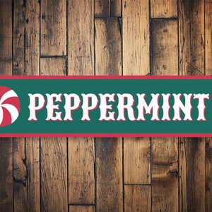 Peppermint Lettering Peppermint Sign, Peppermint Candy, Candy Cane Sign, Christmas Candy ...