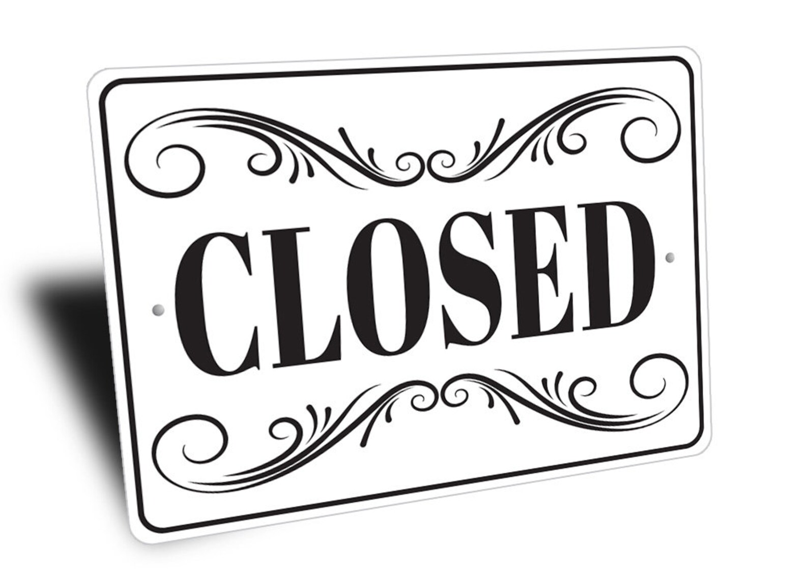 Closed Sign Simple Closed Sign Closed Shop Sign Closed Etsy