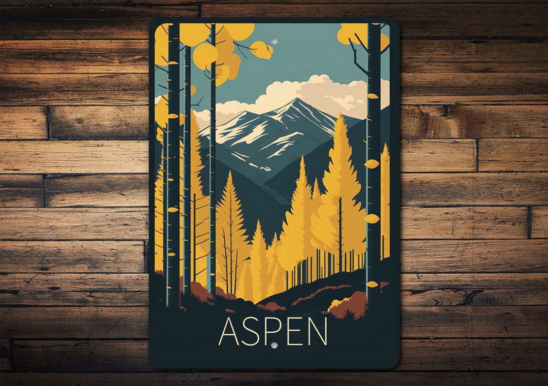 Aspen Home Decor Sign Mountain Home Decor Custom Cabin Sign Etsy