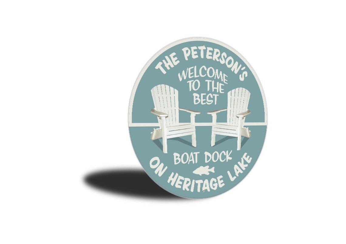 Custom Lake Dock Sign Custom Lake Gift Boat Dock Gift Lake Etsy