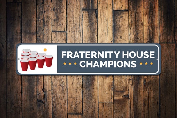 Beer Pong Funny Metal Sign Frat Party House Pub Wall Decor Beer Pong Funny Metal Sign Frat Party House Pub Wall Decor