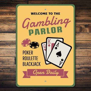 ギャンブルパーラーサイン、カードゲーム装飾、ギャンブルギフト装飾、ポーカーギフトサイン、ポーカー装飾、カードゲーム装飾のみ、メタルサイン、高品質メタル
