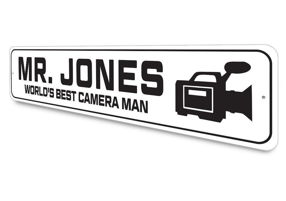 Camera Man Sign, Custom Camera Man Gift, Decor for Camera Guy, Film ...