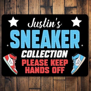 Sneaker Collection Metal Sign, Sneaker Room Sign, Sneaker Room, Shoe Collector Gift, Shoe Room, Kid Shoe Gift, Sneakerhead Gift, Sneakers